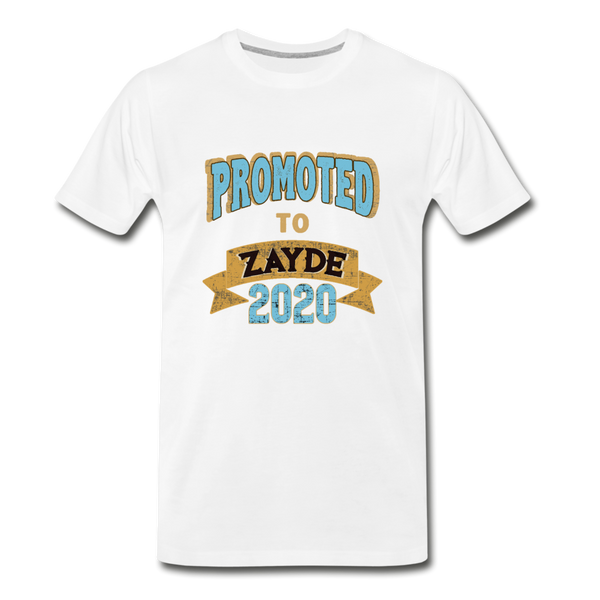 Promoted To Zayde 2020 T-shirt - white