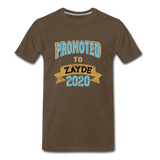 Promoted To Zayde 2020 T-shirt - noble brown