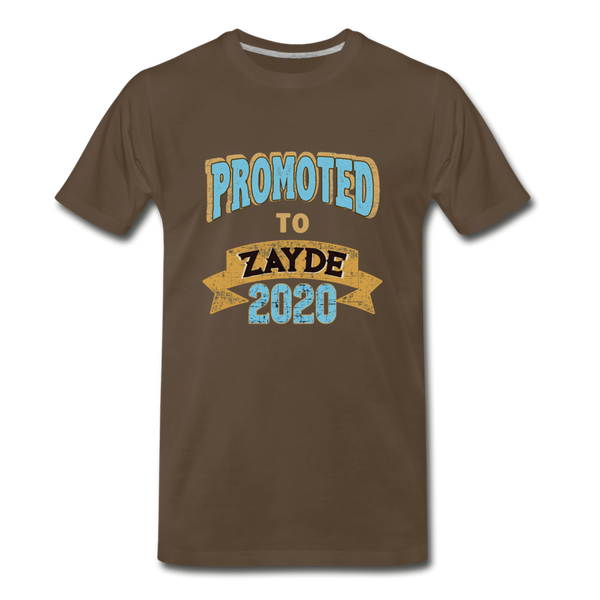 Promoted To Zayde 2020 T-shirt - noble brown