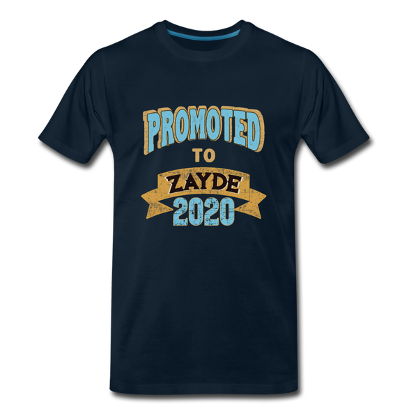 Promoted To Zayde 2020 T-shirt - deep navy
