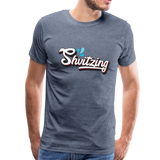 Shvitzing Funny Yiddish Premium T-shirt - heather blue