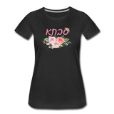Savta Hebrew Grandmother Floral Gift T-shirt - black