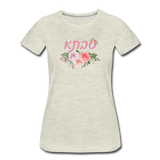 Savta Hebrew Grandmother Floral Gift T-shirt - heather oatmeal