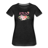 Savta Hebrew Grandmother Floral Gift T-shirt - charcoal gray