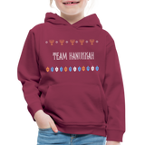 Team Hanukkah Chanukah Kids‘ Hoodie - burgundy
