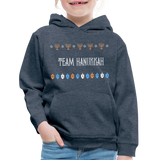 Team Hanukkah Chanukah Kids‘ Hoodie - heather denim
