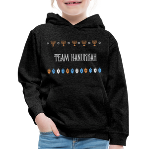 Team Hanukkah Chanukah Kids‘ Hoodie - charcoal gray