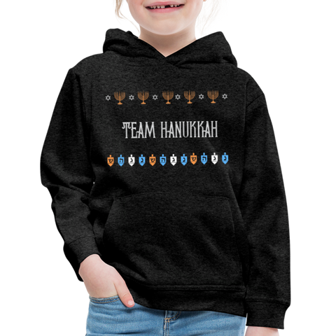 Team Hanukkah Chanukah Kids‘ Hoodie - charcoal gray