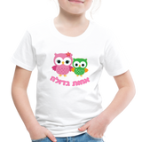 Big Sister T-shirt with Hebrew - white