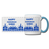 Happy Hanukkah Saba! Gift Mug - white/light blue