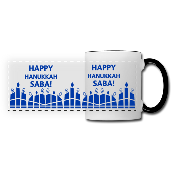 Happy Hanukkah Saba! Gift Mug - white/black
