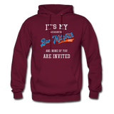 It's My Bar Mitzvah 2021 an None Of You Are Invited Hoodie - burgundy