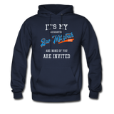It's My Bar Mitzvah 2021 an None Of You Are Invited Hoodie - navy