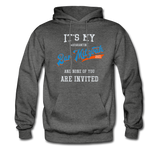 It's My Bar Mitzvah 2021 an None Of You Are Invited Hoodie - charcoal gray