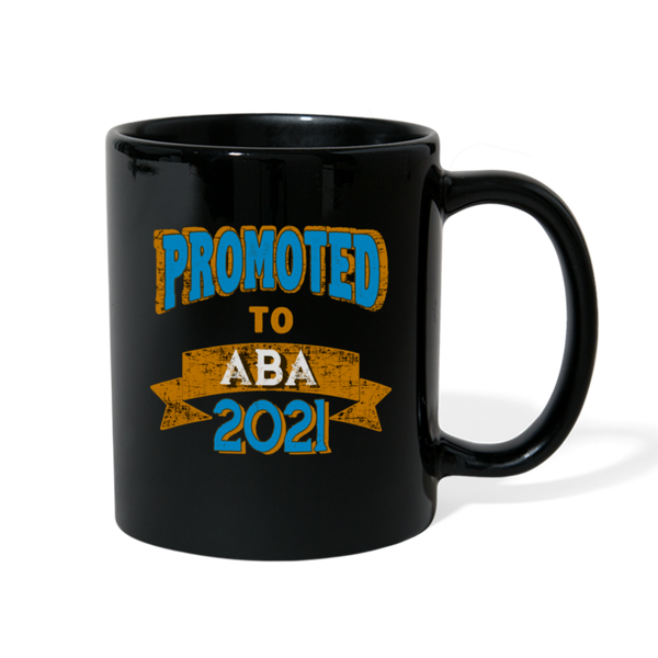 Promoted To Aba 2021 New Jewish Dad Gift Mug - black