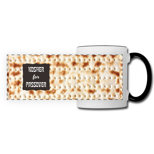 Kosher For Passover Matzoh Mug - white/black