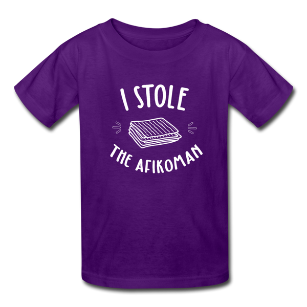I Stole The Afikoman Kids' T-Shirt - purple