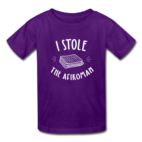 I Stole The Afikoman Kids' T-Shirt - purple