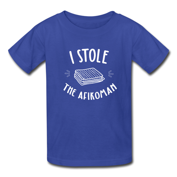 I Stole The Afikoman Kids' T-Shirt - royal blue