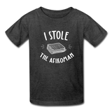 I Stole The Afikoman Kids' T-Shirt - heather black