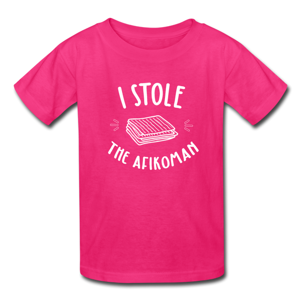 I Stole The Afikoman Kids' T-Shirt - fuchsia