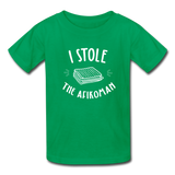 I Stole The Afikoman Kids' T-Shirt - kelly green