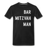 Bar Mitzvah Man Tshirt - black