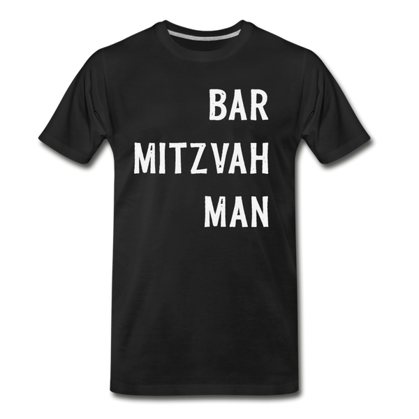 Bar Mitzvah Man Tshirt - black