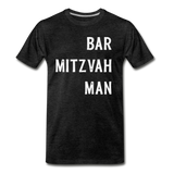 Bar Mitzvah Man Tshirt - charcoal gray