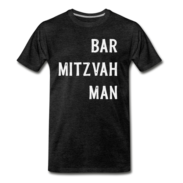Bar Mitzvah Man Tshirt - charcoal gray