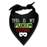 Purim Costume Dog Bandana - black