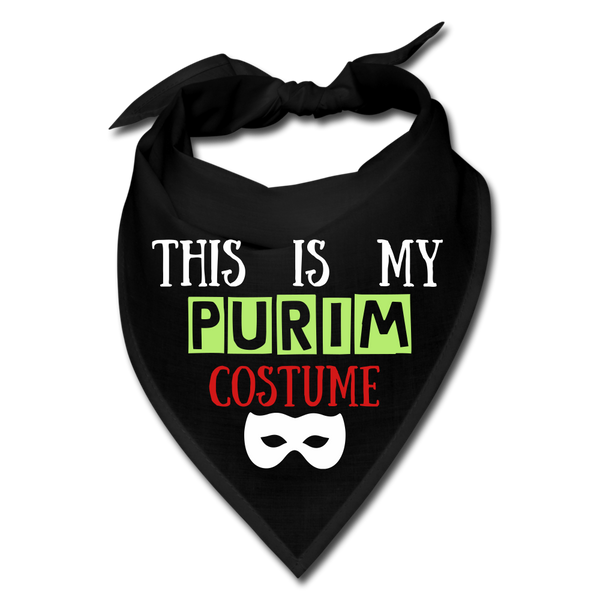 Purim Costume Dog Bandana - black