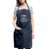 I Stole The Afikoman Apron - navy