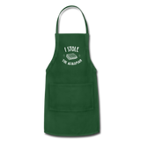 I Stole The Afikoman Apron - forest green