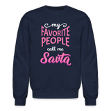 My Favorite People Call Me Savta Crewneck Sweatshirt - navy