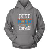Best Aba in the World: Jewish Fathers Day Gift Hooded Sweatshirt
