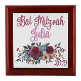 Bat Mitzvah Personalized Keepsake Box