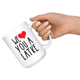 We Heart You  A Latke Gift Mug 2 sizes