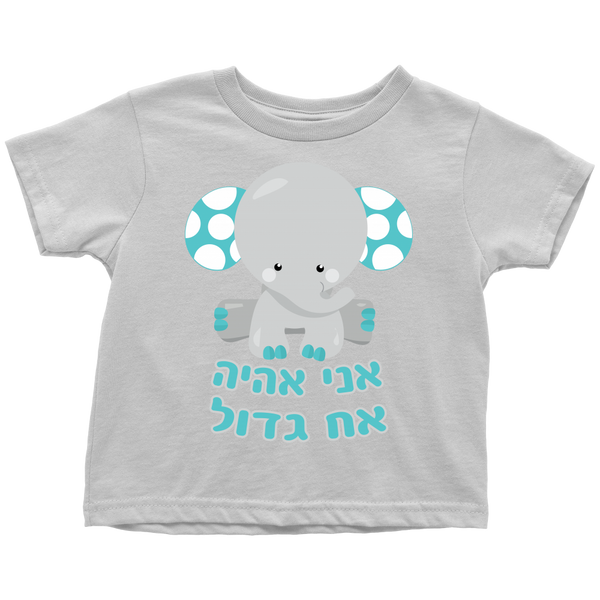 Big Brother Baby Announcement T-Shirt - Hebrew