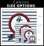 Hebrew Name Personalized Nautical Wall Art