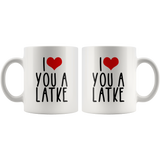 I Love Heart You a Latke Mug