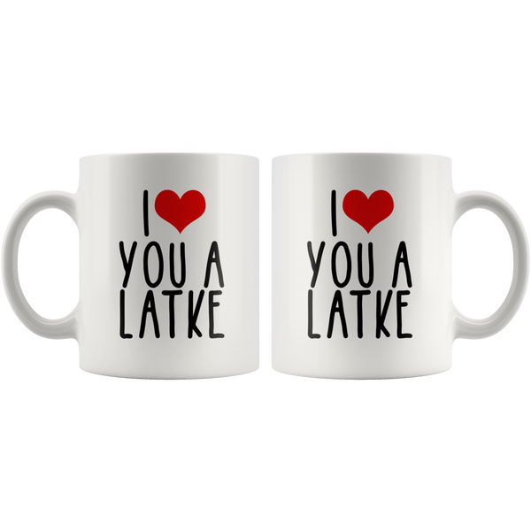 I Love Heart You a Latke Mug