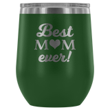 etched mom tumbler green